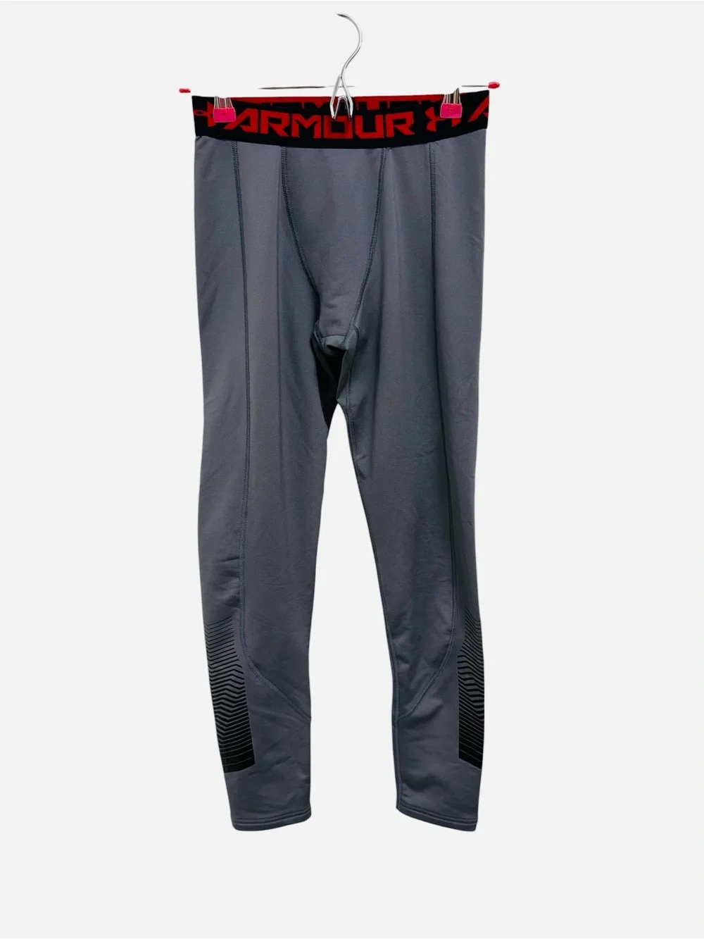 Under Armour Coldgear Compression Legging Base Layer Gray Youth Size YL
